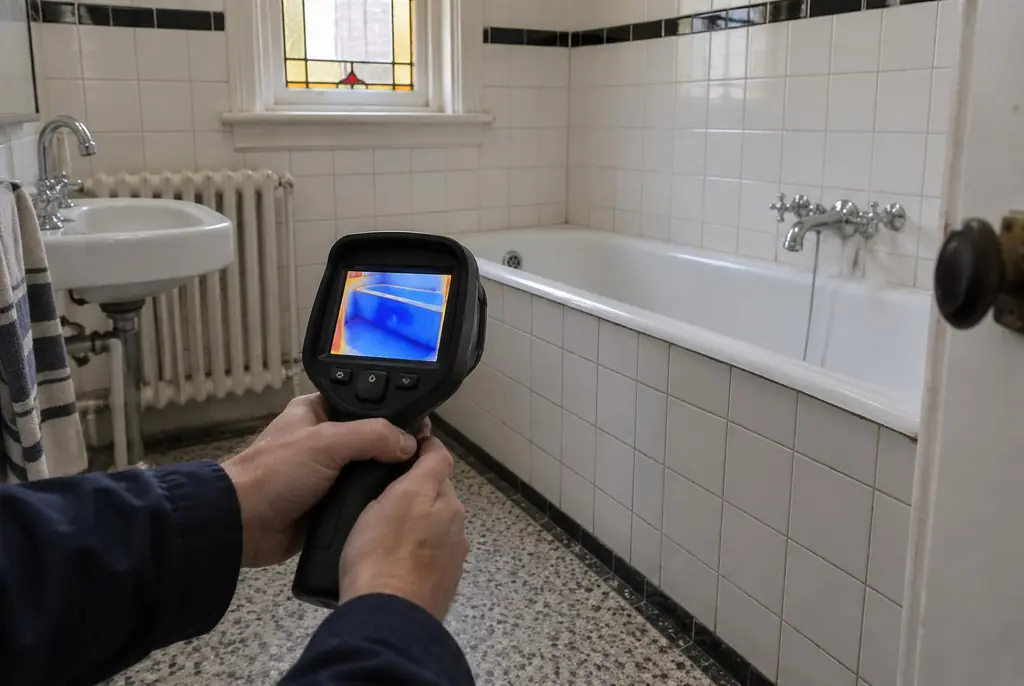 Lekdetectie Maarn – onderzoek in een badkamer van een oudere woning