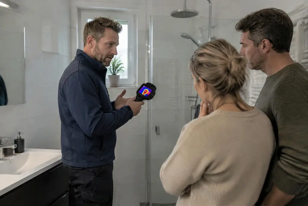 Lekdetectie Maarn – specialist legt bevindingen uit aan bewoner
